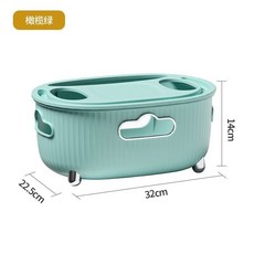 路由器收納盒，延長線集線器整理神器，桌面置物架，適用於電視機頂盒光貓電線, 1個, 橄欖綠-單層