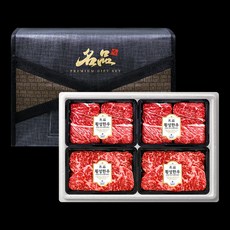 귀한 횡성한우 명품구이 세트 6호 1.6kg (1등급 꽃등심+꽃등심+채끝+채끝) 냉장, 1세트