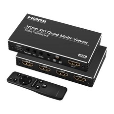 HDMI 4x1 四分割器 720P/1080P/4K 支援音訊切換, 1個, 40-223-04