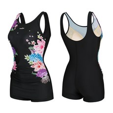 티막 여성 피트니스 1부 실내수영복 GKF1223 BK NC강서점