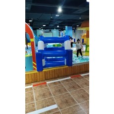 웅즈스토어 바나나시소 바운스 2m 바이킹 튜브, 1개, 스카이블루 두꺼운 바람불 1.2m