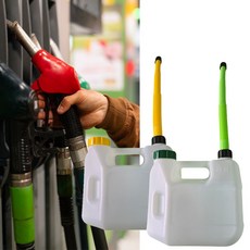 기름통(등유통 유류통) 5L 2통(휘발유/경유) 차량휴대용 캠핑용 긴급출동용 등 기름주유통, 2개