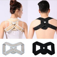 궜농챕재활운동용품 바른자세 필수품 남녀공용 어깨밴드 렁펠릭 76451+15277 이너웨어 보정속옷 속옷 자세교정용품 재활운동용품, 블랙_L