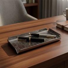 배들 패턴 펜접시 펜받침