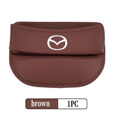 마쯔다 자동차 시트 오거나이저 가죽 틈새 수납함 악셀라 데미오 아텐자, 1개, 16. MAZ-01W-brown-1PCS