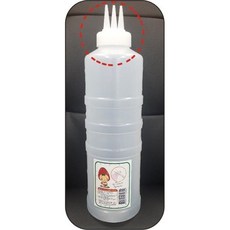 음식점 식당 소스 보관 3구 반투명 용기 700ml 특대