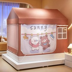 만화 쿠로코의 모기장 실내 침실 낙상 방지 학생 침대 텐트 빛 차단 신모델, C. 빌 형제