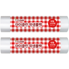 아이클린 위생 롤백 30cm x 40cm, 대(L), 300개입, 2개
