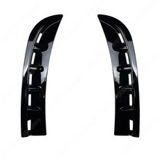 벤츠 C257 CLS CLS260 CLS300 18-21 전면 범퍼 사이드 윈드 나이프 장식 키트 호환, Gloss 블랙