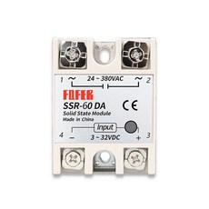 FQFER 固態繼電器, 1個, 單相固態繼電器SSR-60DA