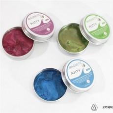 자기점토 비뉴턴 슬라임 촉감놀이 자석반응 완구, 1개, 2000g, N_자석블루+퍼플+레드+그린