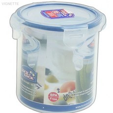 원형 플라스틱 밀폐용기 700ml 가벼운밀폐용기 자취생필수템 신선도유 공간활용수납 소분용기, 1개