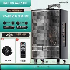 이동식 스피커 버스킹 교회 야외용 음향 강의 무선, 기본 색상