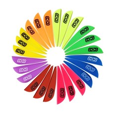 양궁 국궁 1.75인치 이스턴깃 50장/100장세트 화살깃 리커브보우 EASTON VANES, 50개, 주황