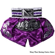 무에타이 반바지 리본 태국 복싱 트레이닝 의류 레슬링 격투 킥복싱 바지, 1개, 3. A5