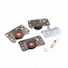 세트 문호차 가구 미닫이문롤러 롤러 슬라이딩도어롤러 레일호차 가구철물 슬라이딩, 2) 하부롤러, 1개