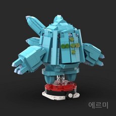 레고 호환 블록 MOC 머리 포켓몬 신수 조립 모델 장식품 DIY, 레지에이스 790개, 1개