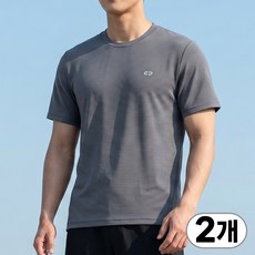 1+1 센터폴 남성 쿨 에어 사방스판 기능성 작업복 여름 냉감 라운드 티셔츠 006