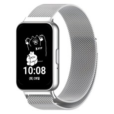 NUART Galaxy Fit3 米蘭式金屬錶帶, 銀色, 1個