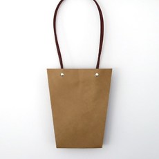 역삼각 크라프트 내지코팅 17x11.5x20cm 쇼핑백, 1봉 (10개입)