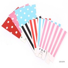 김영마켓 사각 꼬깔 종이컵 파티종이컵, 땡땡이