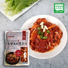 무항생제 국내산오리 양념 오리불고기, 1.3kg, 1개