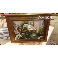立體鄉村小屋農村造型鑰匙盒 - 創意居家牆面裝飾, 1個