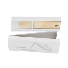 색소폰 리드 홀더 박스 클라리넷 리드 케이스 오보에 수납 홀더 리드 수납 용기 오보에 수납 리드 케이스, White