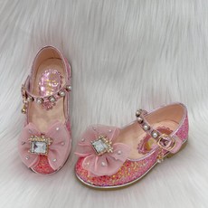 탈렌트키즈 (모다시흥)탈렌트클로젯 공주구두 진주스트랩글리터구두__SH