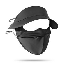 防曬帽檐面罩 女 夏季防紫外線 騎行遮陽臉罩