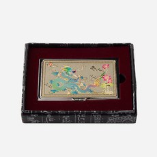 나전칠기 명함케이스 용 문양 자개 명함지갑 고급 비즈니스 명함집 전통공예 직장인 선물, 포장선택안합