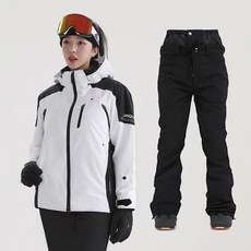 FUZZO 라이드 히팅패딩 자켓 스판 슬림핏 팬츠 상하세트 남여공용 스키복 보드복세트