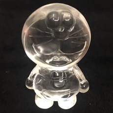 哆啦A夢白水晶雕刻擺件 居家裝飾造型公仔, 1個