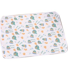 寵物冰絲涼墊 可愛恐龍圖案 柔軟舒適透氣涼爽多功能寵物墊, 白色恐龍, 1個