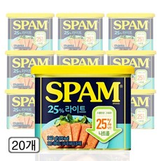 스팸 CJ 마일드 라이트, 340g, 20개