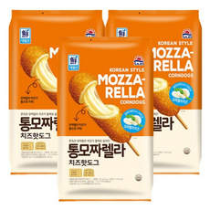 사조 대림선 통모짜렐라치즈핫도그400g(80gx5개입) 통모짜 에어프라이어 핫도그(냉동), 3개, 400g