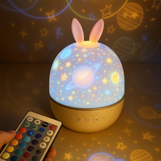 샤인램 오르골 취침등 선셋 led 스탠드 침실 미러볼 무드등 조명, 레빗(토끼)모양