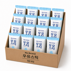 노브랜드 과자, 16개, 우유스틱