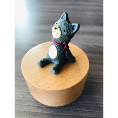 仰望星空 木質旋轉音樂盒, 貓咪款