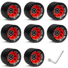 더블 로우 롤러 스케이트 특수 고탄성 스피드 95A 브러시 스트리트 스케이트보드 워프, 8pc d 58x39mm 95A, 1개