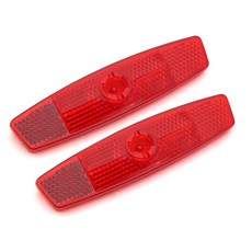 레이피니 자전거 휠 리플렉터 스포크 안전 경고 로드 바이크 타이어 산악 장식용 액세서리, 2pcs, White