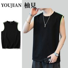 百搭寬鬆無袖背心 涼感背心 上衣 男生背心 運動背心男 冰絲無袖 男生吊嘎 涼感衣 排汗衫 坎肩健身運動背心 素色背心