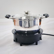 툴콘 원형1구 미니 휴대용 인덕션 + 스테인레스 인덕션 양수냄비, 일반형, 인덕션 TIC-600W + 인덕션 냄비 S3