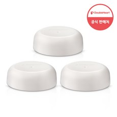 더블하트 모유실감 젖병 악세서리 젖병뚜껑, 3개, 화이트