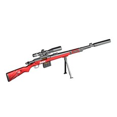 UB 카구팔 Kar98K 탄피 배출 소프트 너프건 스나이퍼 스코프 저격총, 1개, 02_레드
