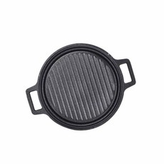 가정용고기불판 캠핑구이판 키친아트 라운드 그릴팬 23CM 가방