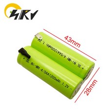 면도기 및 클리퍼용 충전식 Ni-MH 배터리 4/5AA 2.4V 1200mAh, 01 China Mainland