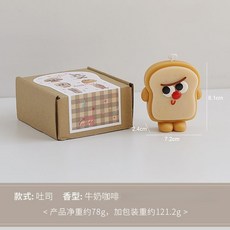 甜妞 麵包造型香薰蠟燭, 1個, 吐司