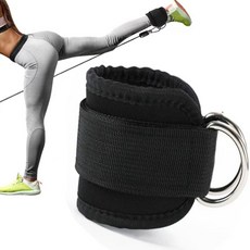 龍門架腳踝練腿練臀部力量健身訓練器材腳環綁腿扣綁帶拉力繩配件, 1個, 【一隻】龍門架腳踝扣