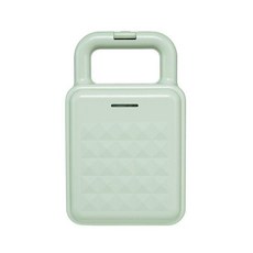 花蓮出貨 蒸蛋器 煮蛋器 宿舍學生 迷你早餐機 AFC三明治機家用網紅輕食早餐機三文治加熱壓烤吐司麵包機電餅鐺, （升級款帶開關）3088莫蘭迪綠